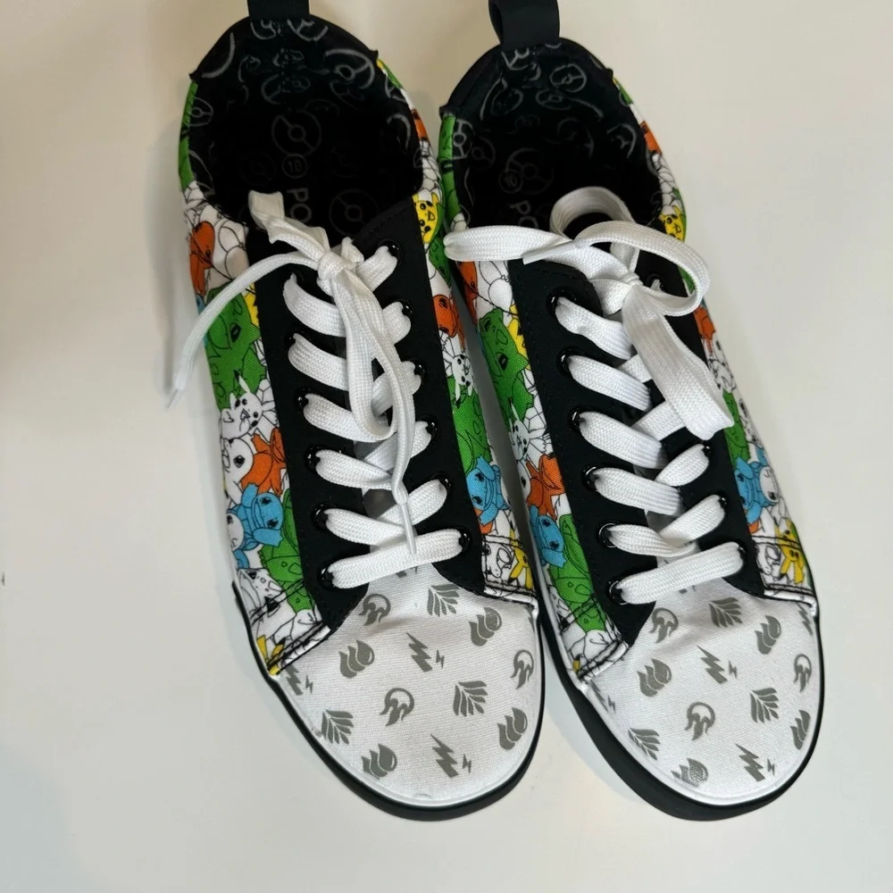 Ground Up Men’s Pokemon Lace Up Low Top Canvas Sneaker Shoes Size 10